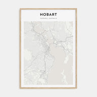 Hobart Map Portrait Poster