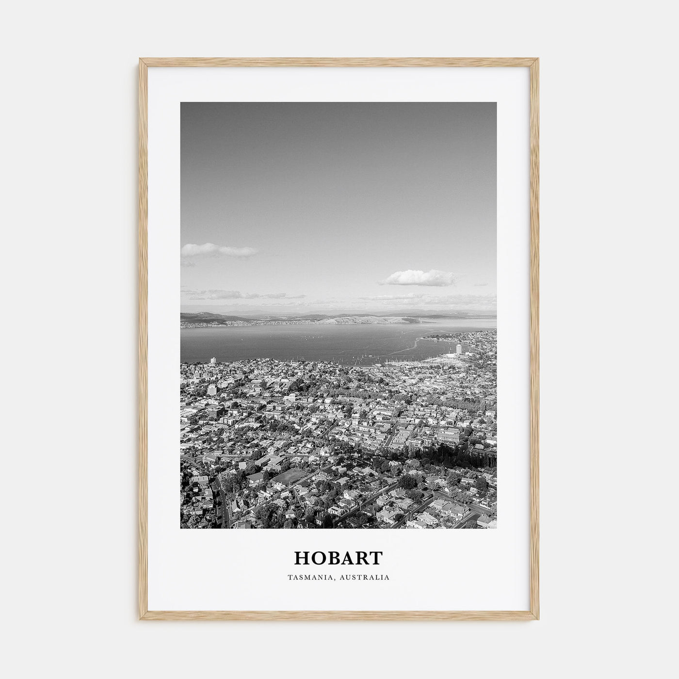 Hobart Portrait B&W Poster