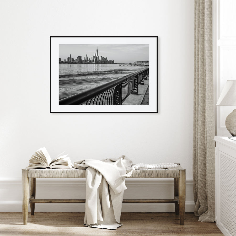 Hoboken Landscape B&W Poster