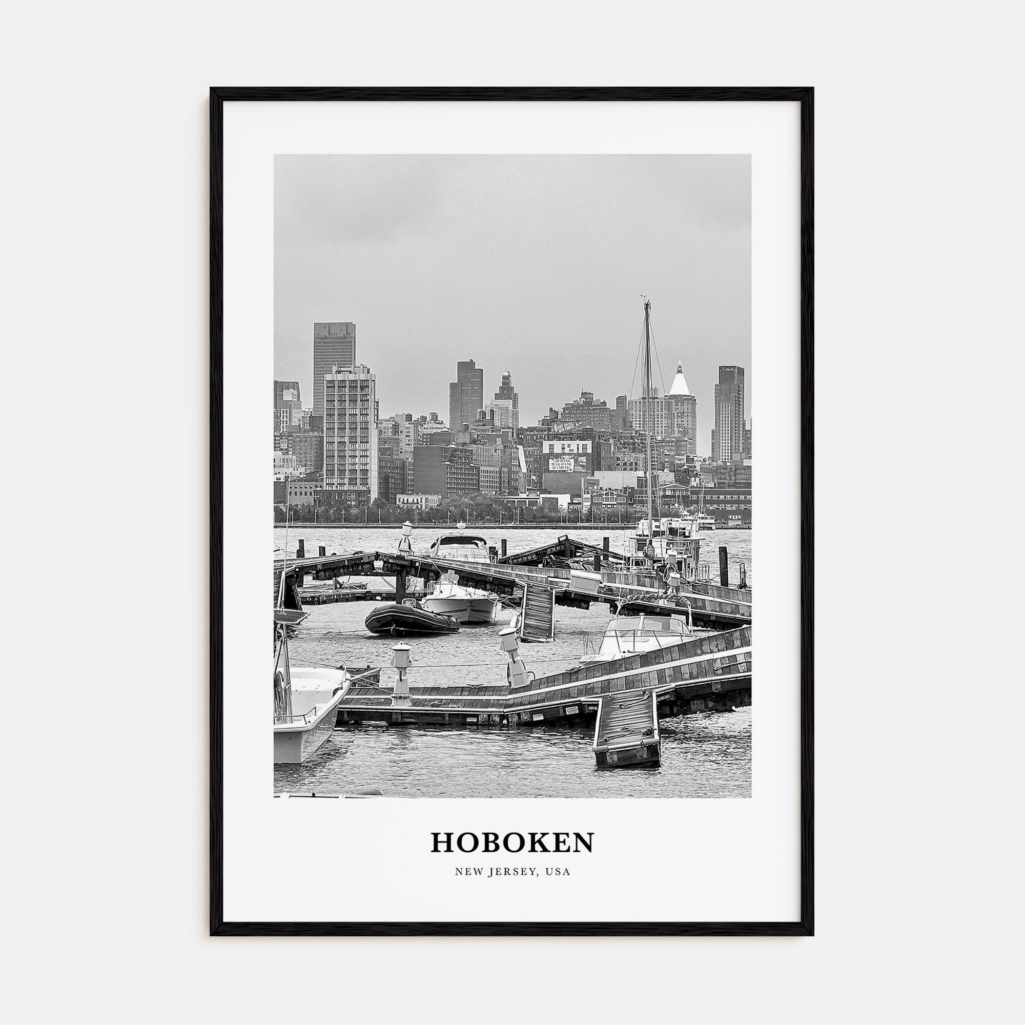 Hoboken Portrait B&W No 1 Poster