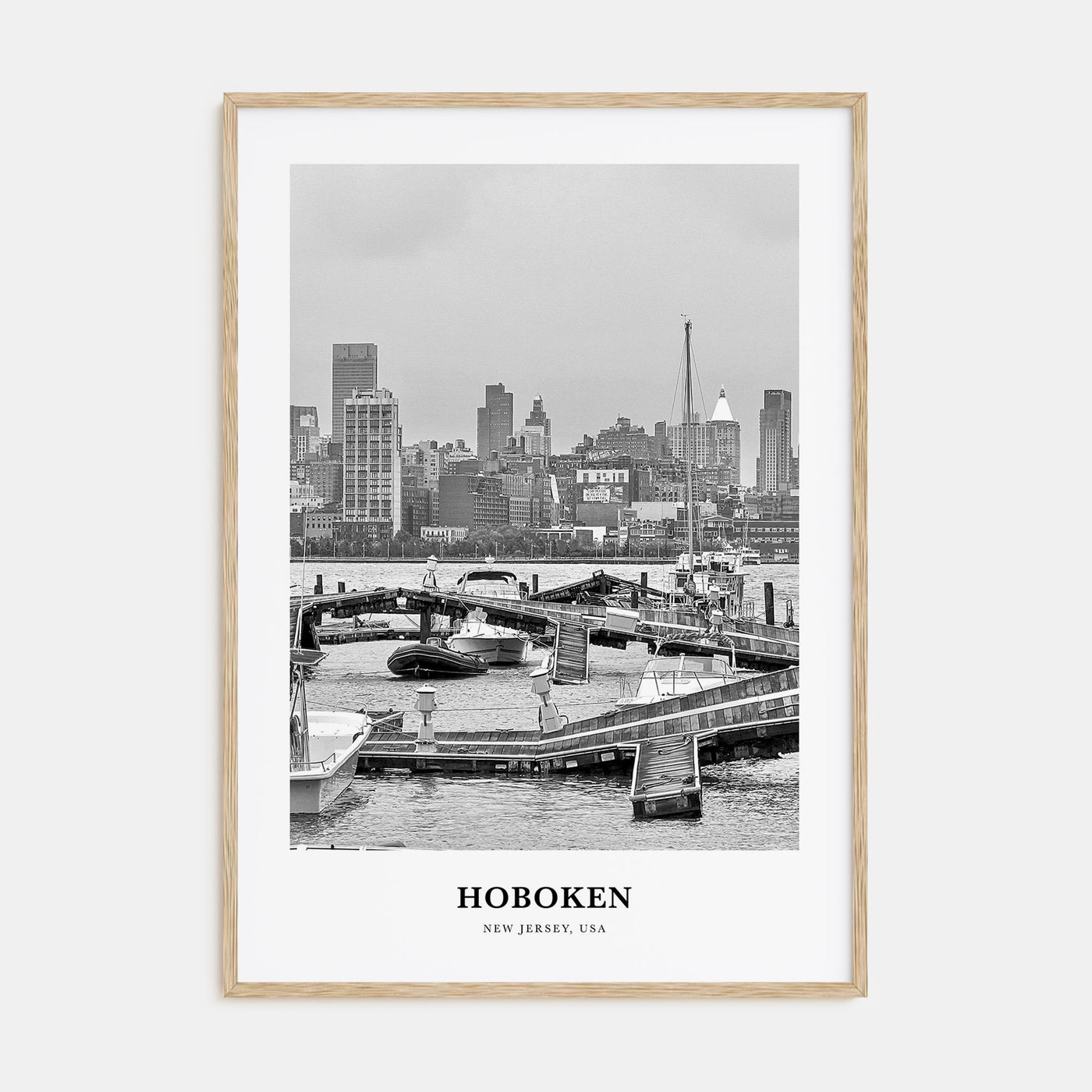 Hoboken Portrait B&W No 1 Poster