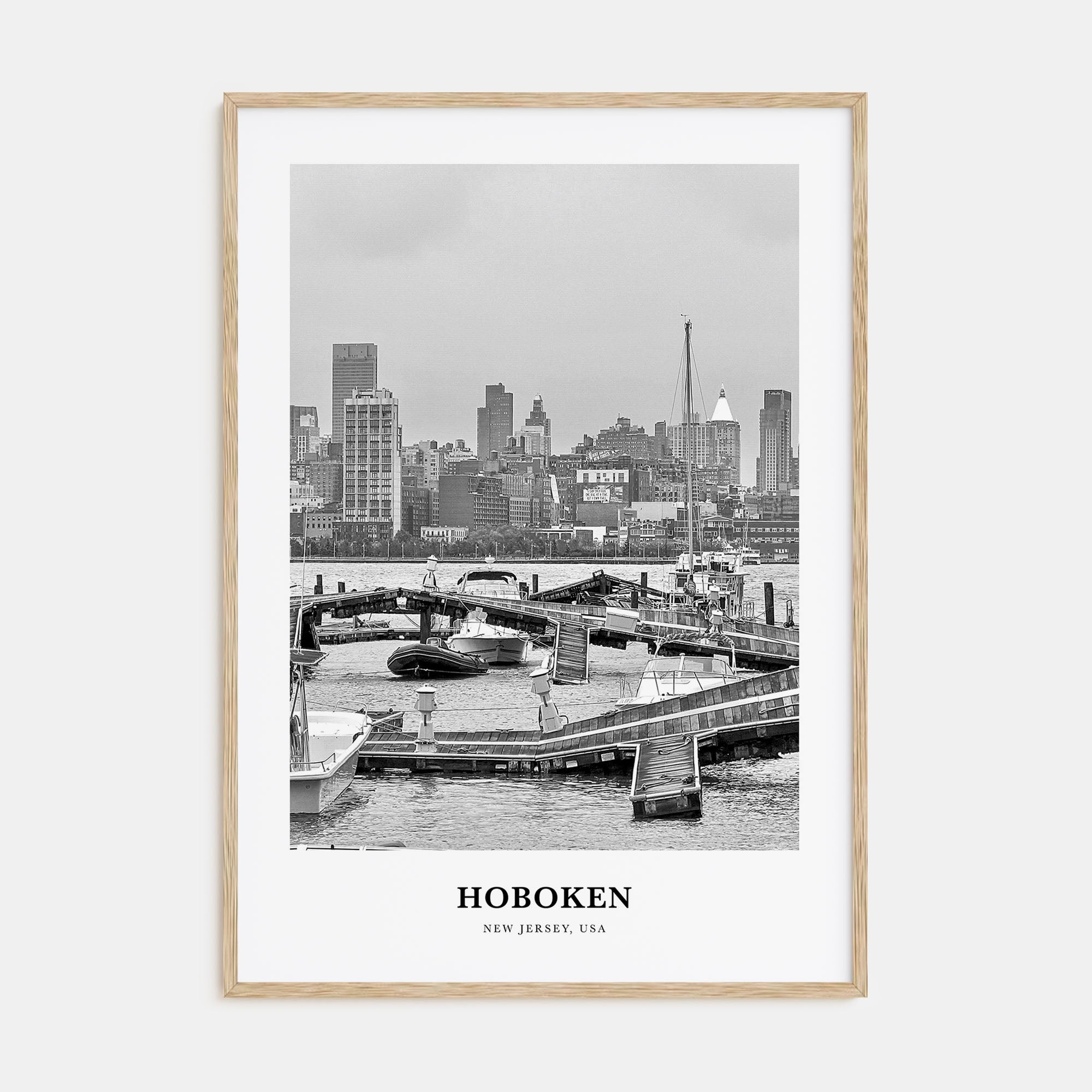 Hoboken Portrait B&W No 1 Poster
