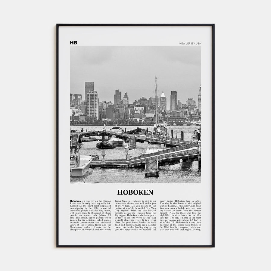 Hoboken Travel B&W No 1 Poster