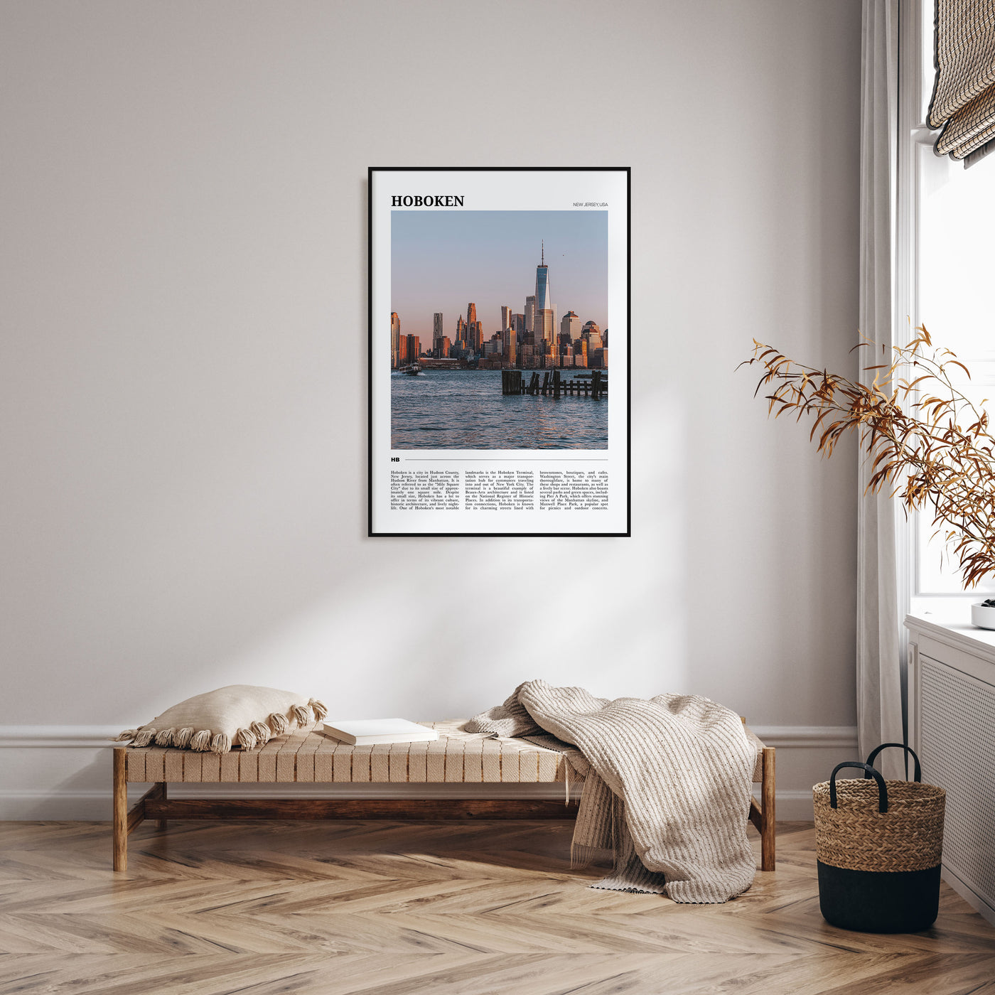 Hoboken Travel Color Poster