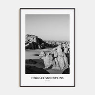 Hoggar Mountains Portrait B&W Poster