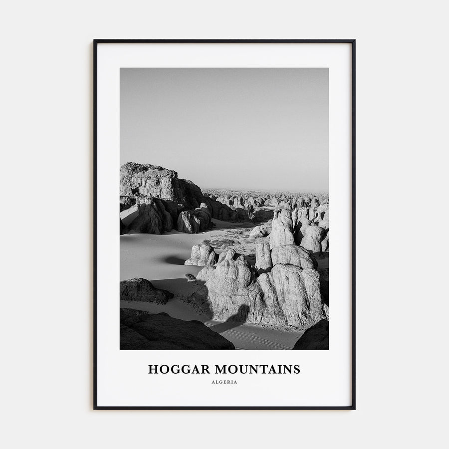 Hoggar Mountains Portrait B&W Poster