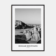 Hoggar Mountains Portrait B&W Poster