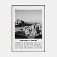 Hoggar Mountains Travel B&W Poster
