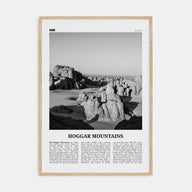 Hoggar Mountains Travel B&W Poster