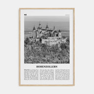 Hohenzollern Travel B&W Poster