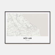 Hoi An Map Landscape Poster