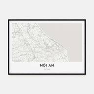 Hoi An Map Landscape Poster