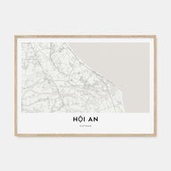 Hoi An Map Landscape Poster