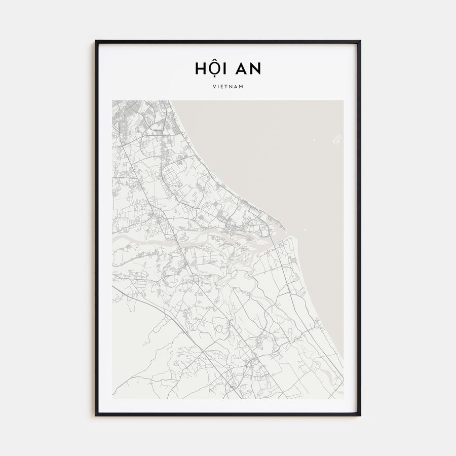 Hoi An Map Portrait Poster