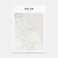 Hoi An Map Portrait Poster