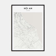 Hoi An Map Portrait Poster