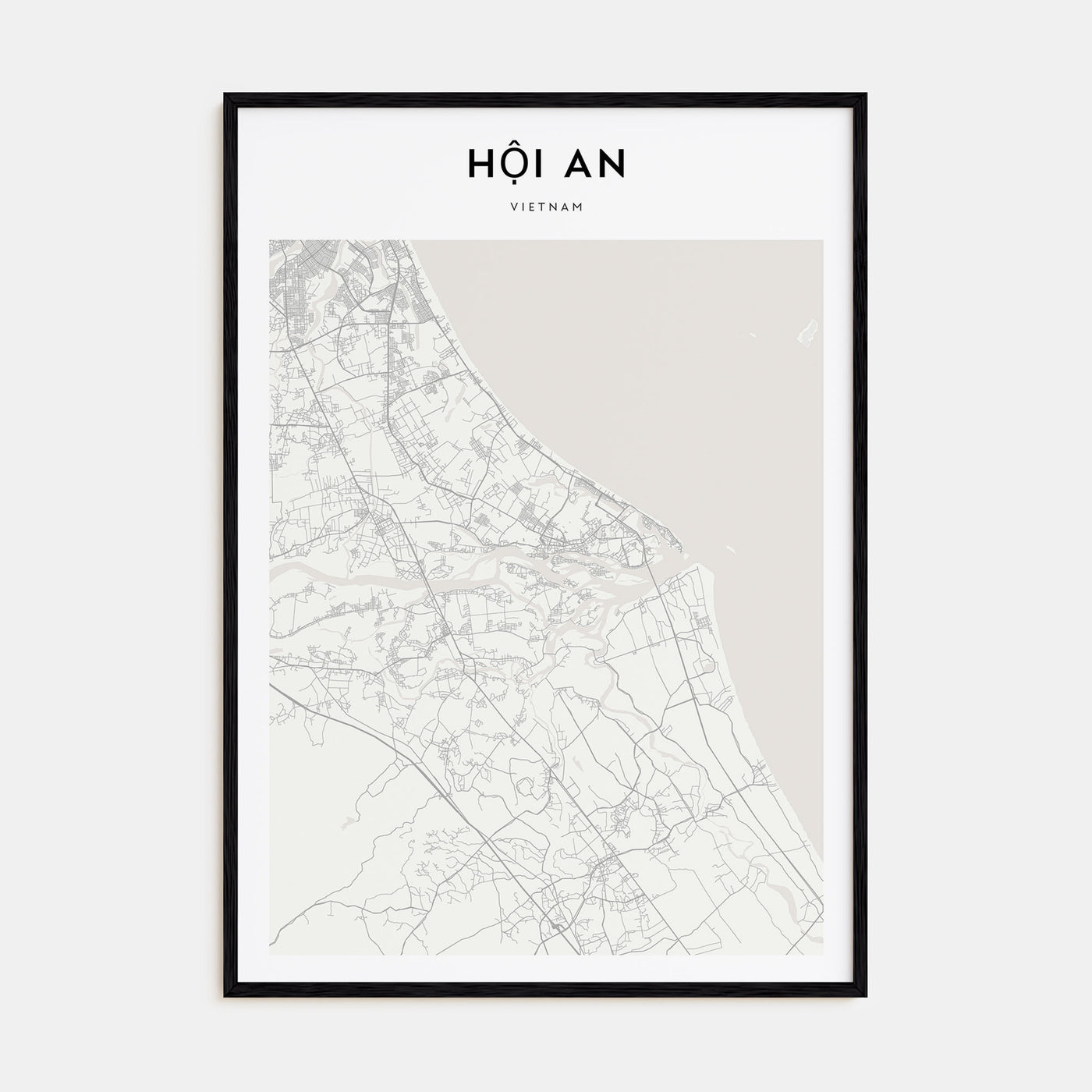 Hoi An Map Portrait Poster