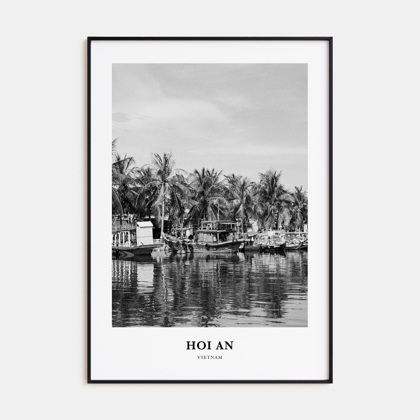 Hoi An Portrait B&W Poster