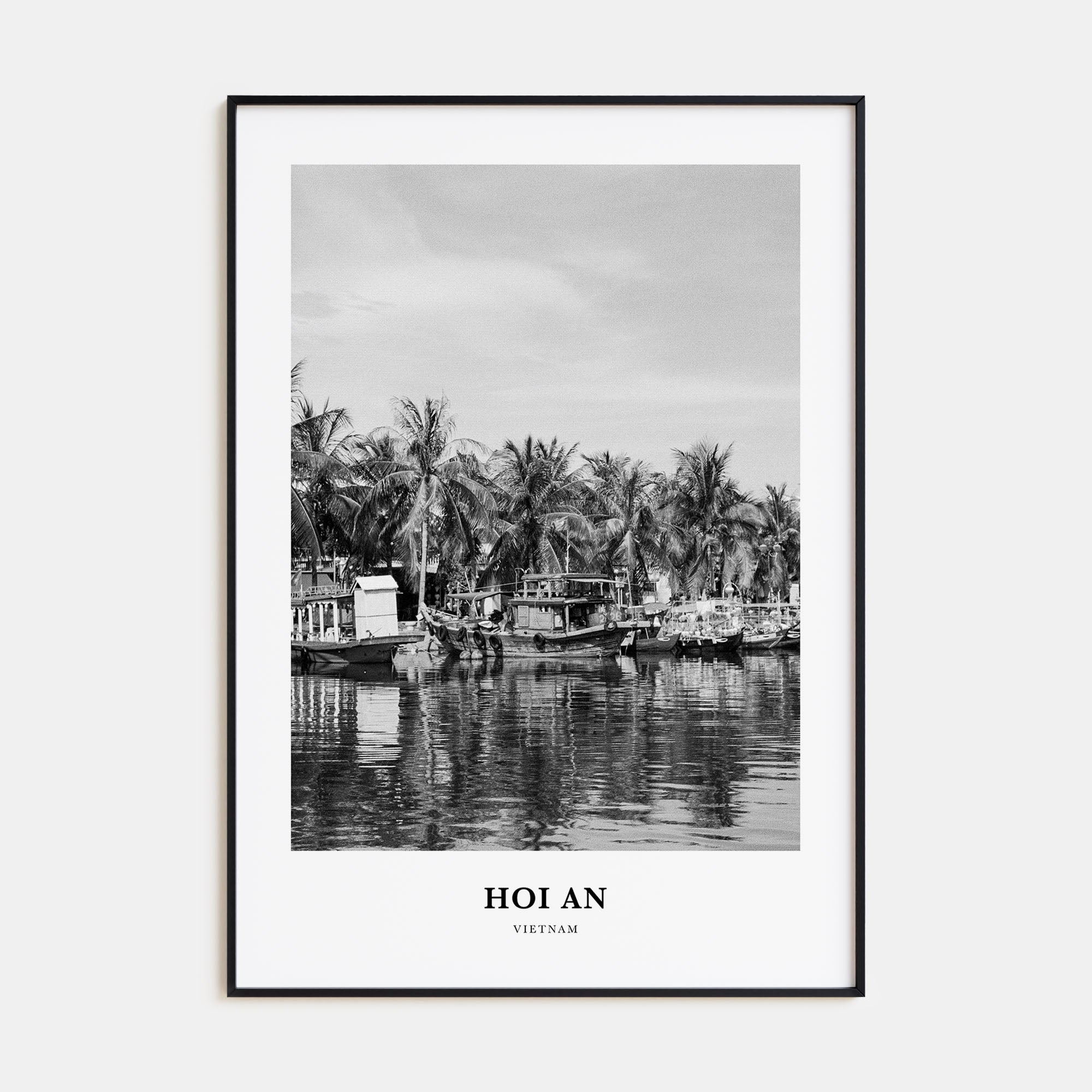 Hoi An Portrait B&W Poster