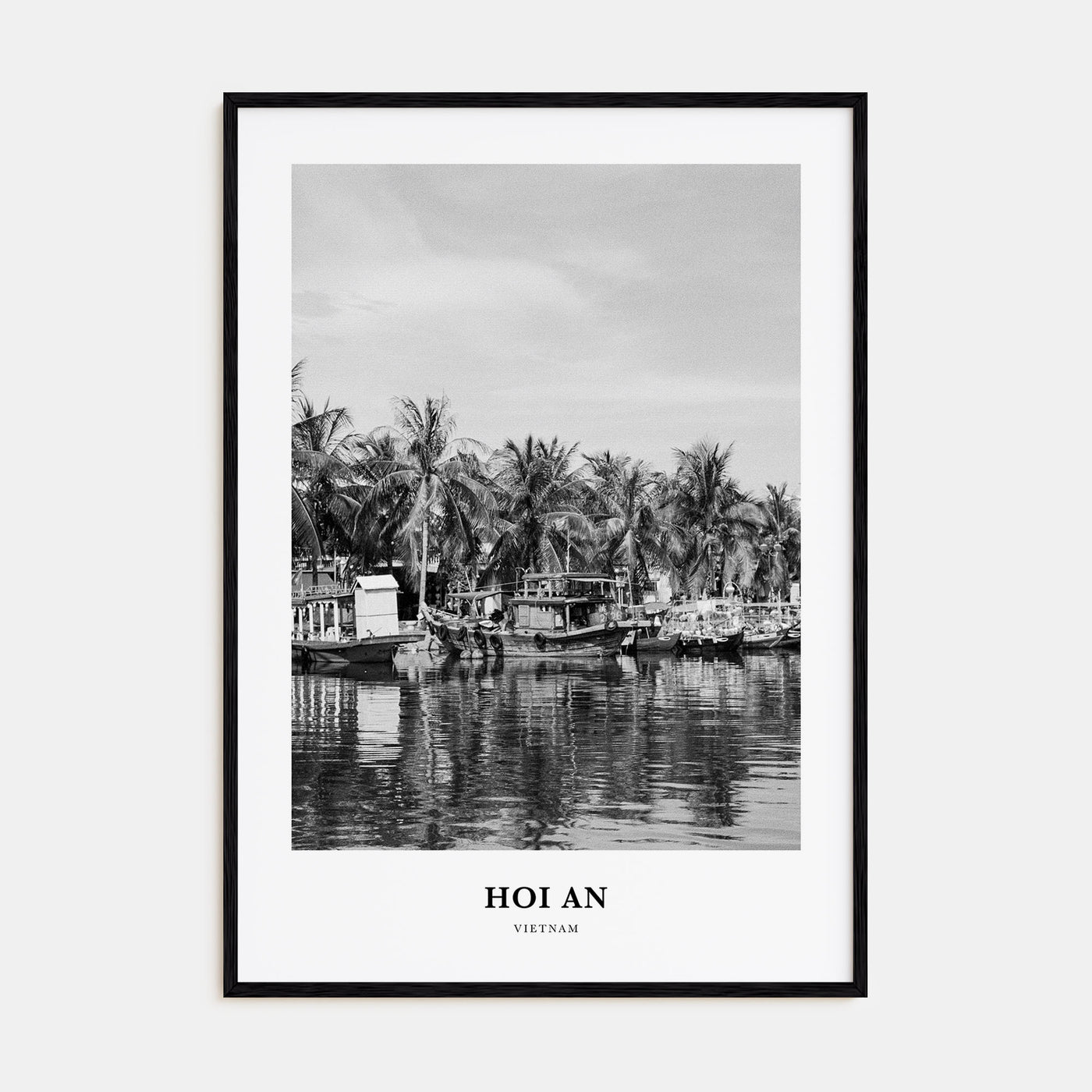 Hoi An Portrait B&W Poster