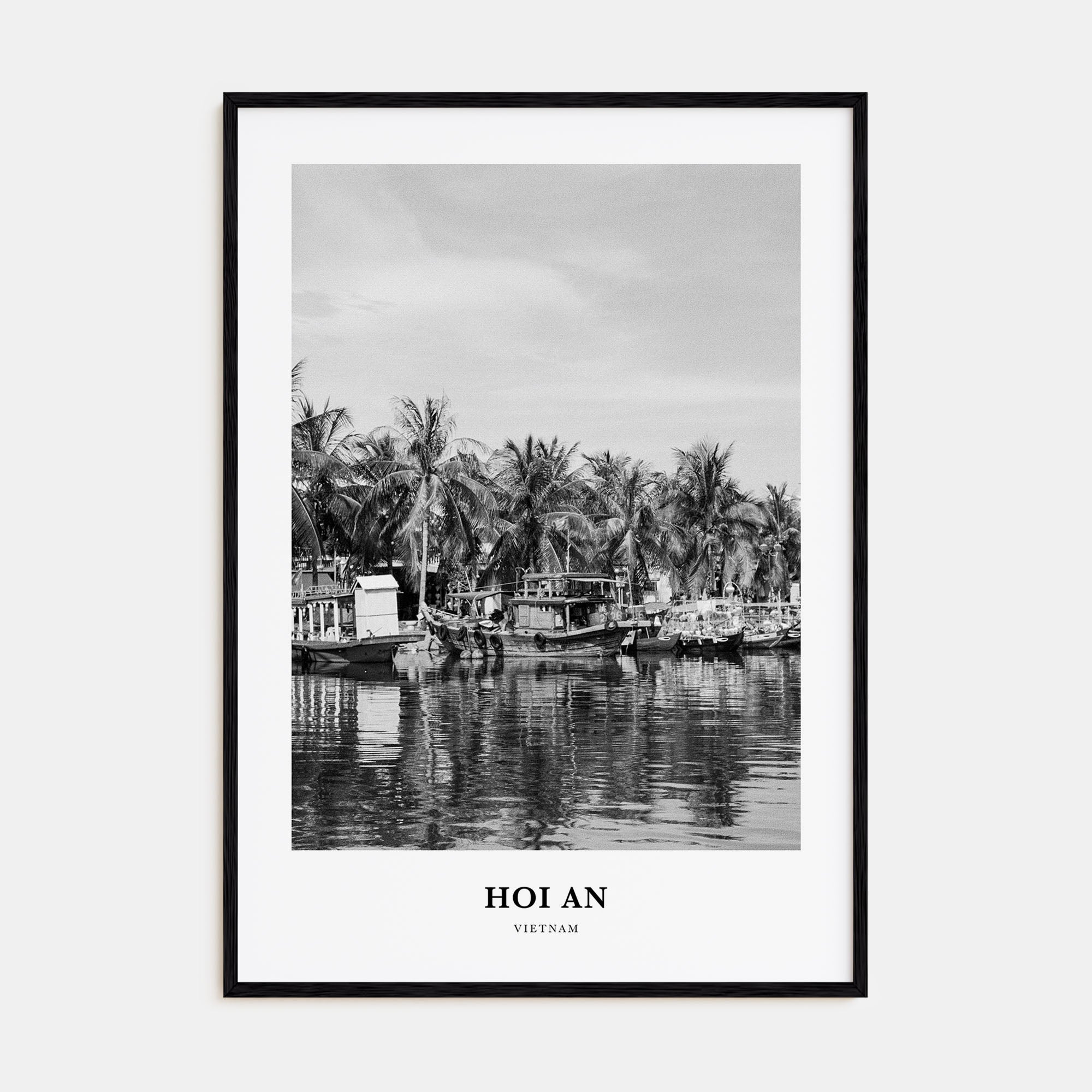 Hoi An Portrait B&W Poster