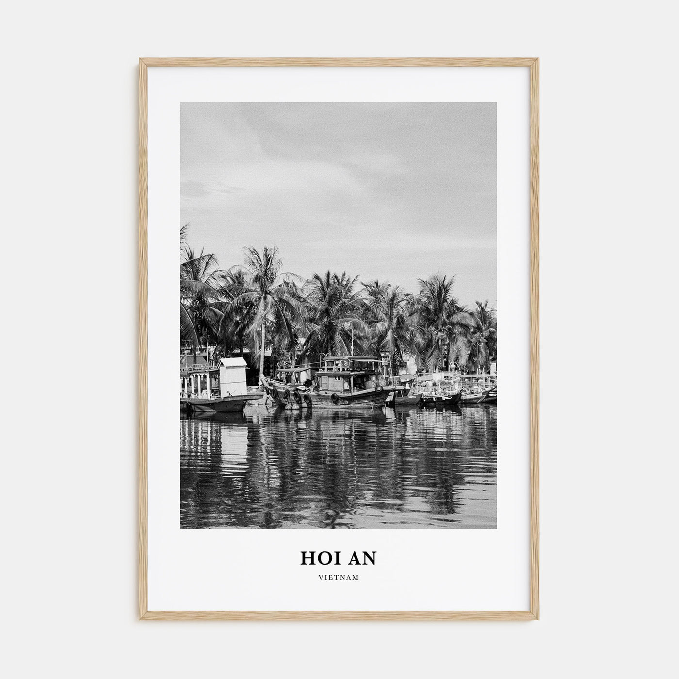 Hoi An Portrait B&W Poster