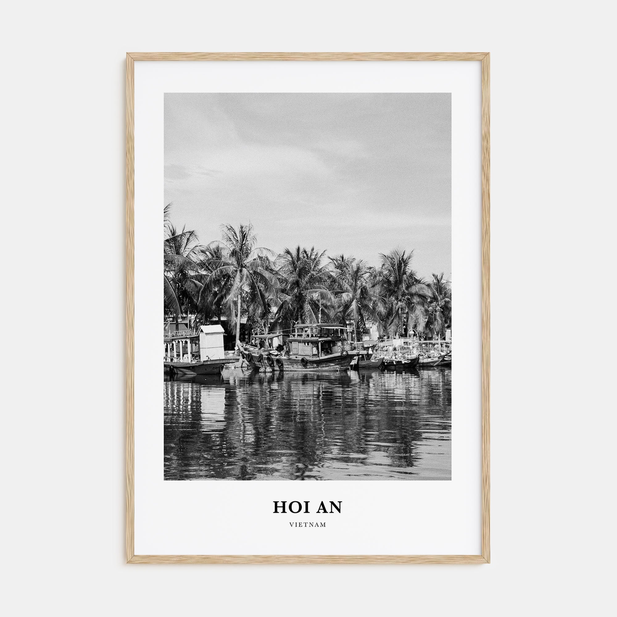 Hoi An Portrait B&W Poster