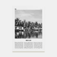 Hoi An Travel B&W Poster