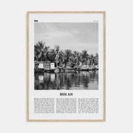Hoi An Travel B&W Poster