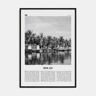 Hoi An Travel B&W Poster