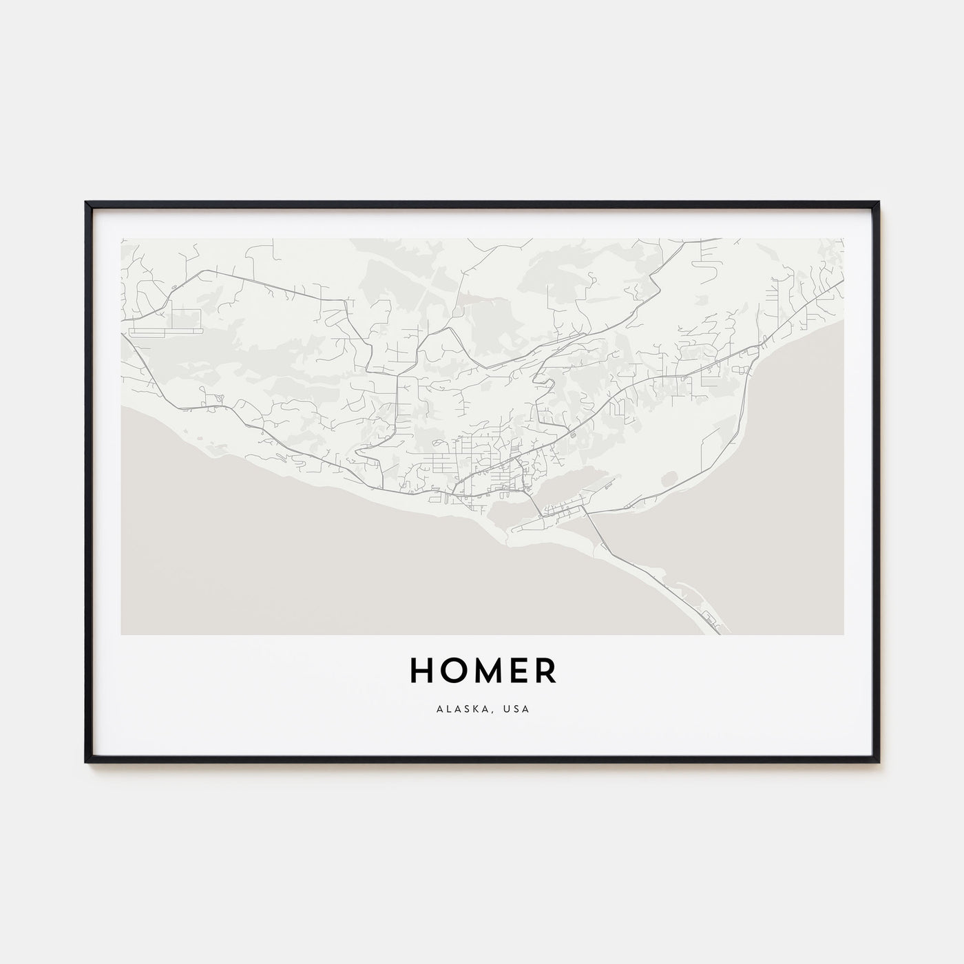 Homer Map Landscape Poster