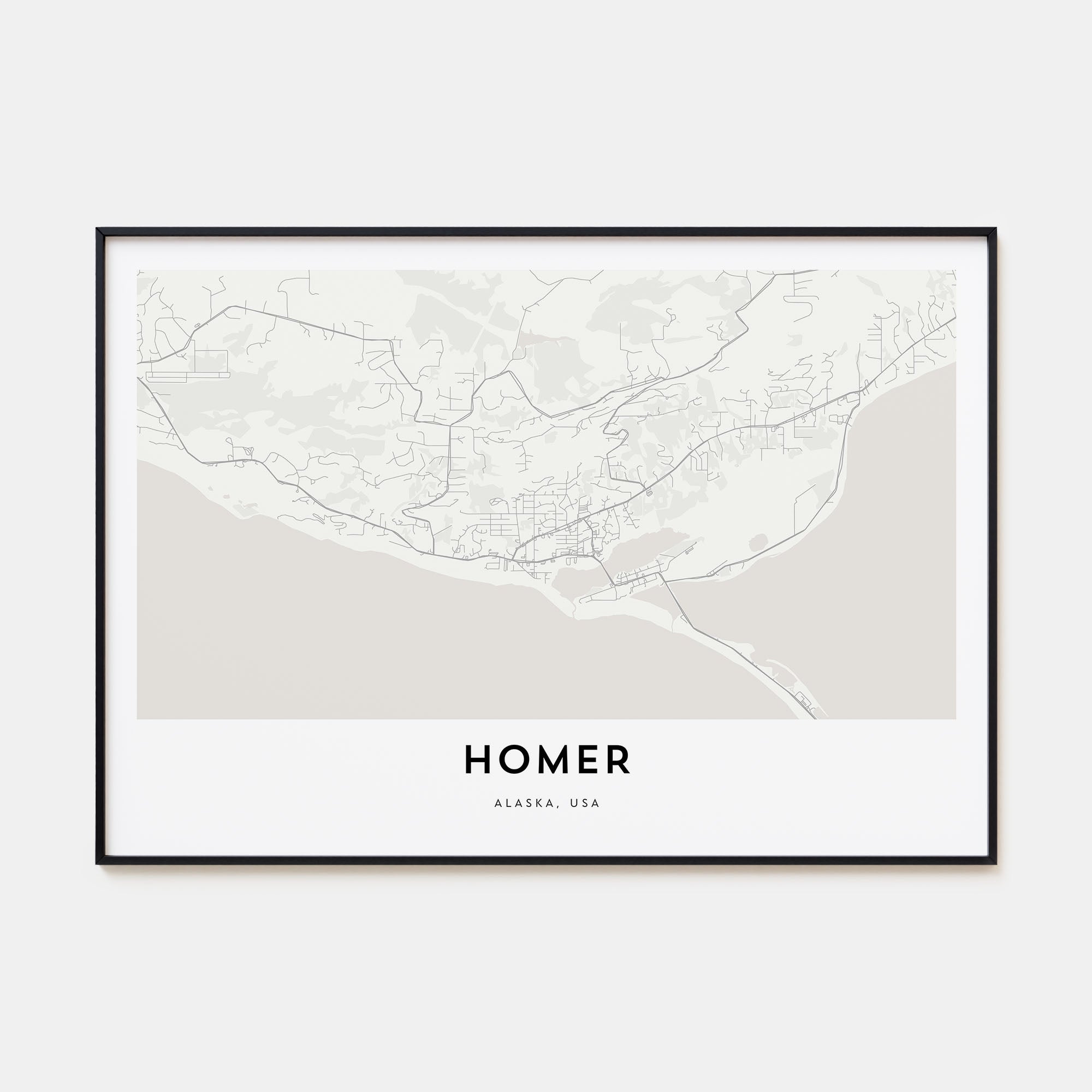 Homer Map Landscape Poster