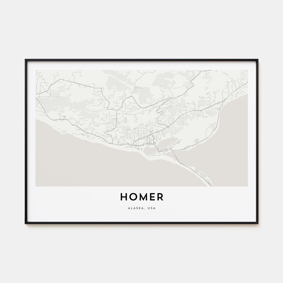 Homer Map Landscape Poster