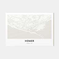 Homer Map Landscape Poster
