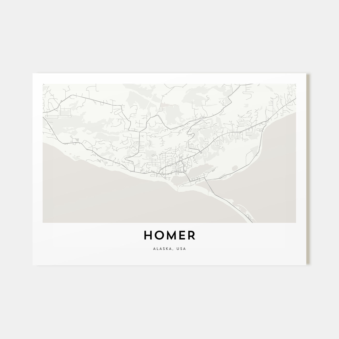 Homer Map Landscape Poster