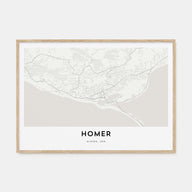 Homer Map Landscape Poster