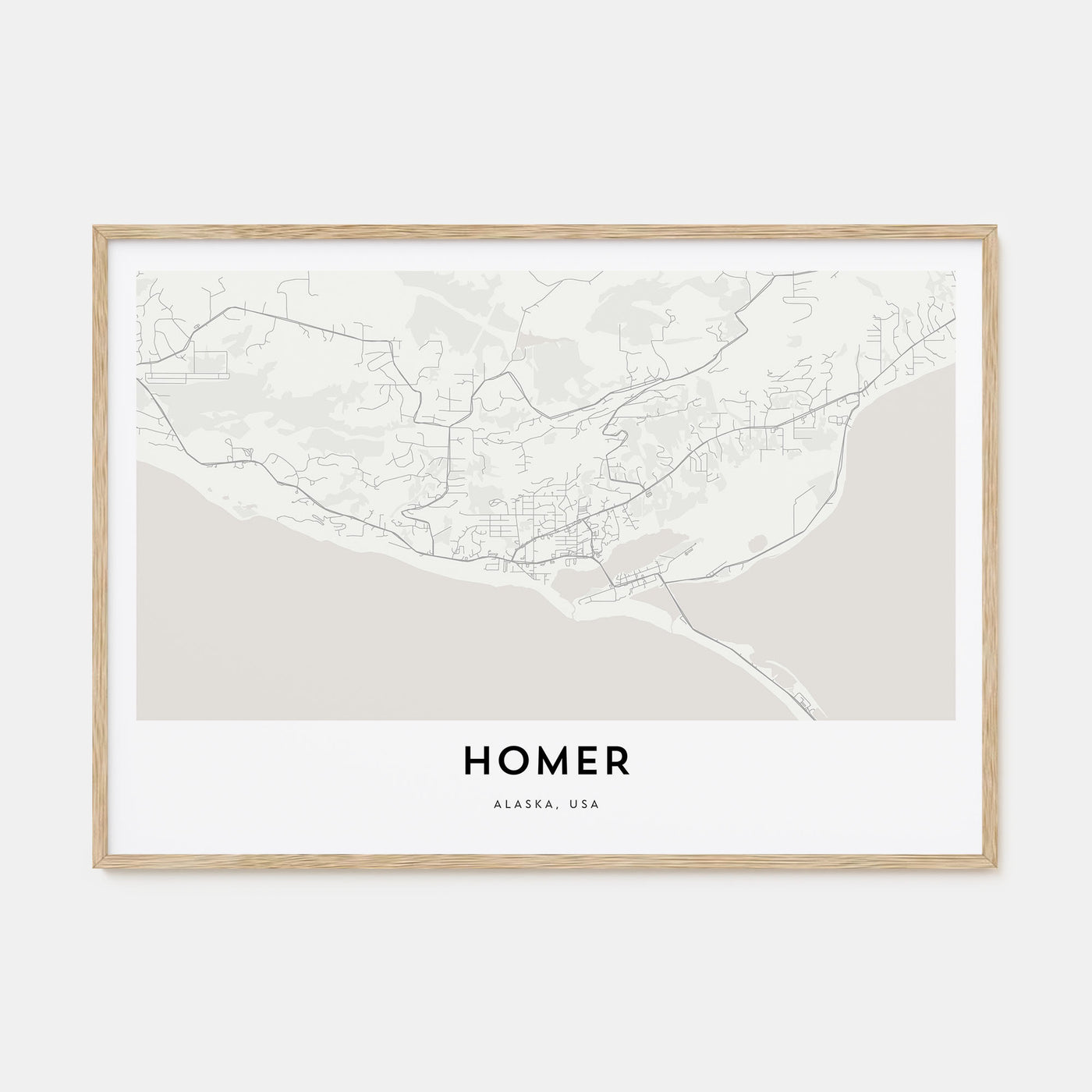 Homer Map Landscape Poster
