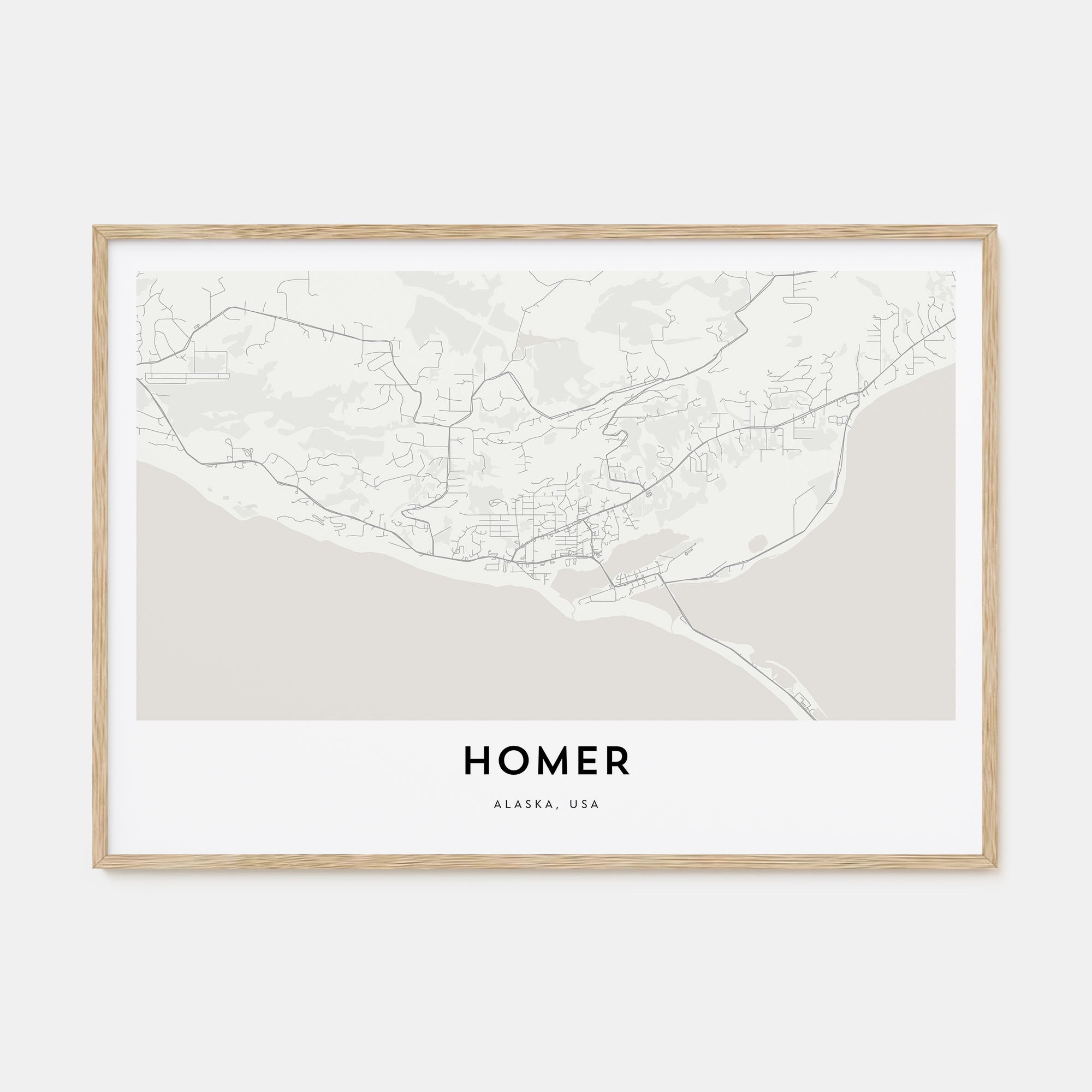 Homer Map Landscape Poster