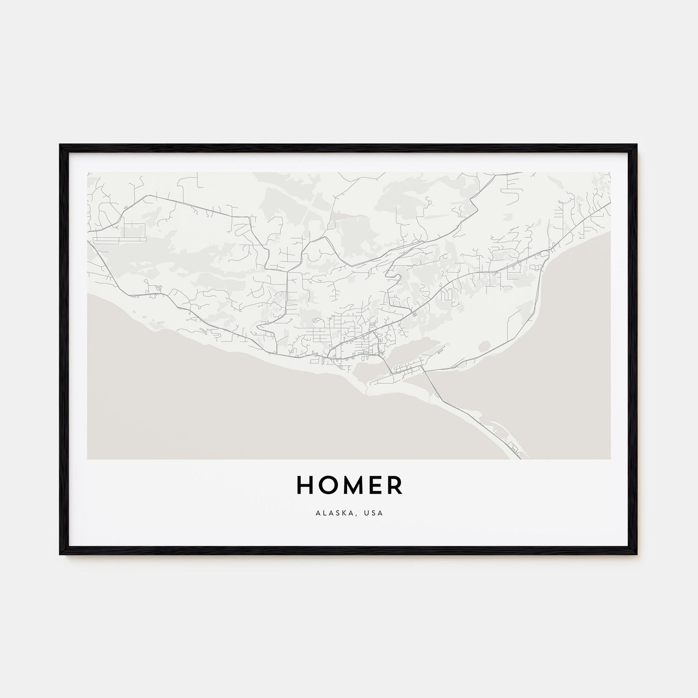 Homer Map Landscape Poster