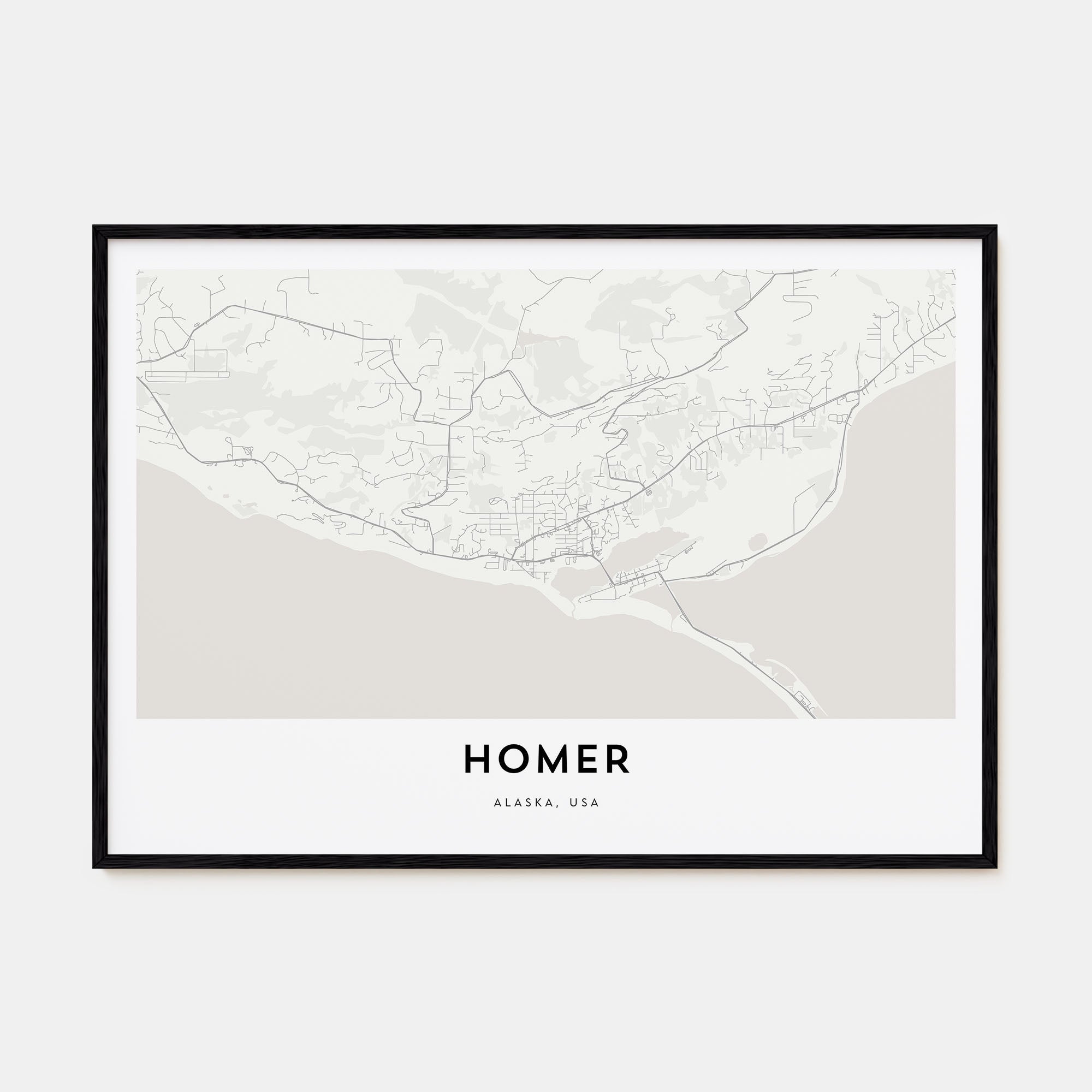 Homer Map Landscape Poster