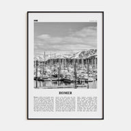 Homer Travel B&W Poster