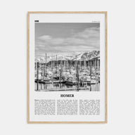 Homer Travel B&W Poster