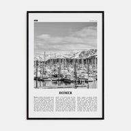 Homer Travel B&W Poster