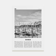 Homer Travel B&W Poster