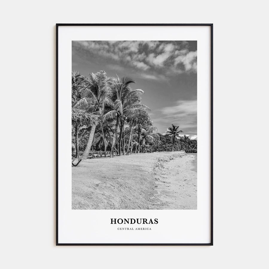 Honduras Portrait B&W Poster