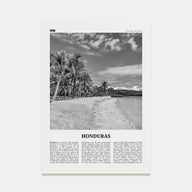 Honduras Travel B&W No 1 Poster