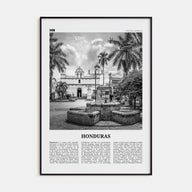 Honduras Travel B&W No 2 Poster