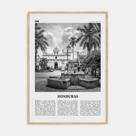 Honduras Travel B&W No 2 Poster