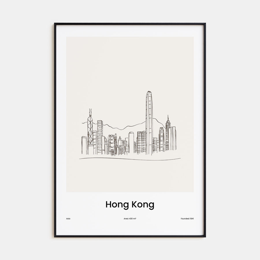 Hong Kong Drawn Poster