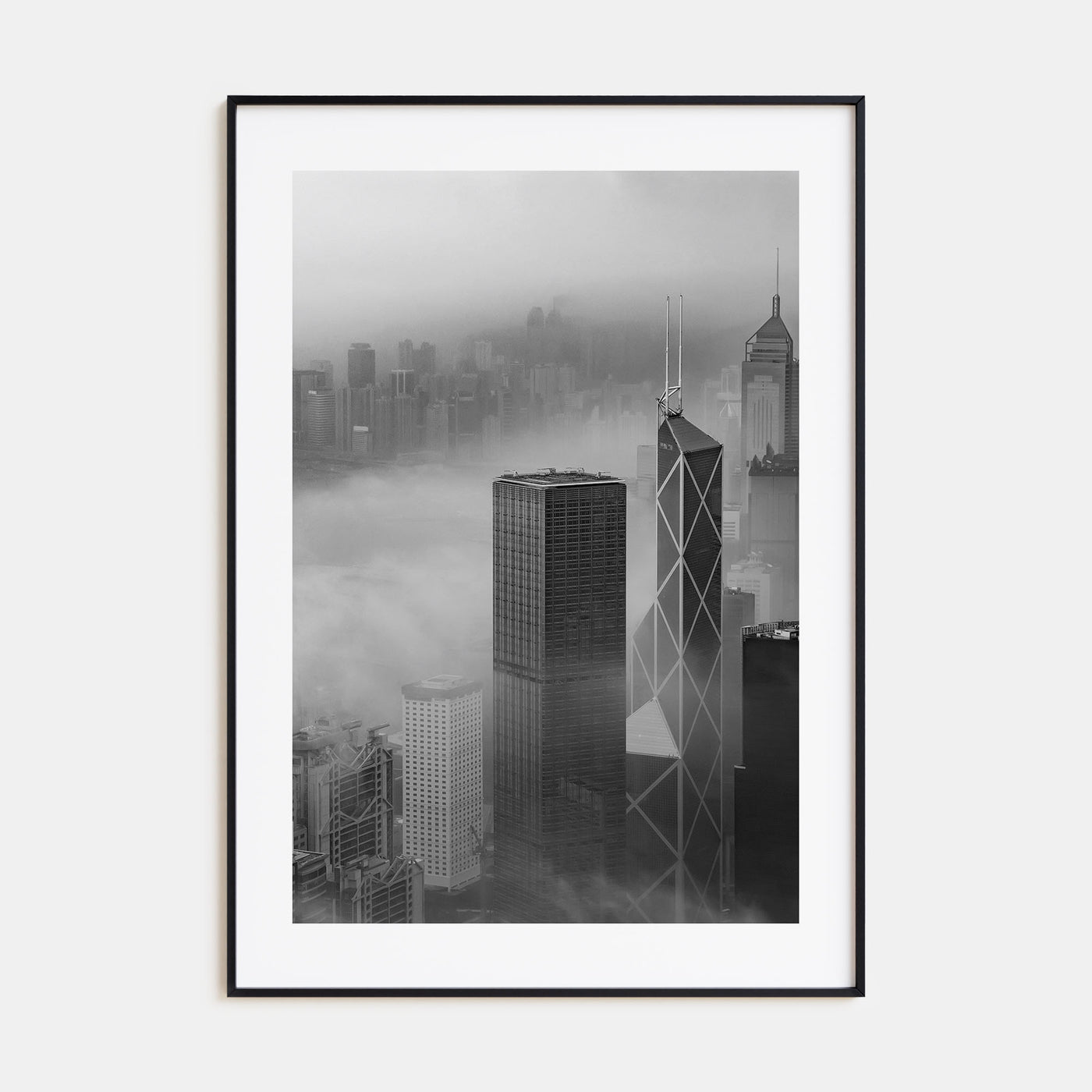 Hong Kong Photo B&W No 2 Poster